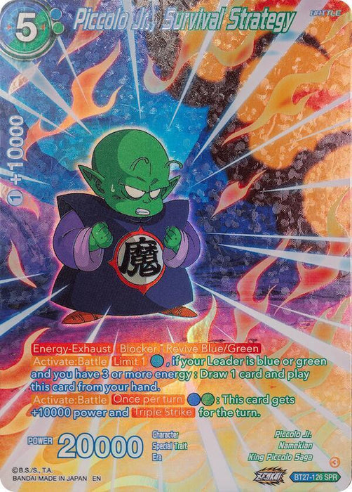 Piccolo Jr., Survival Strategy (SPR) (BT27-126) [History of Z] - for just $2.35! 