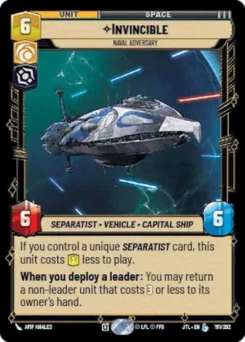 Invincibile - Naval Adversary (191/257) [Jump to Lightspeed] - for just $0.20! 