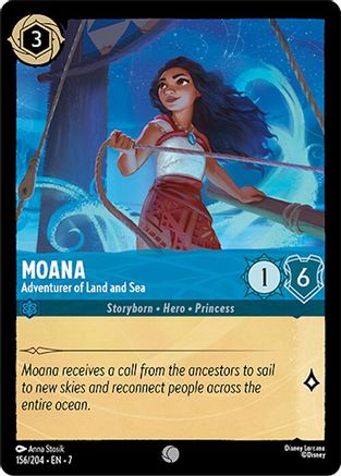 Moana - Adventurer of Land and Sea (156/204) - Archazias Island Cold Foil - for just $0.06! 