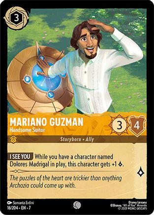 Mariano Guzman - Handsome Suitor (16/204) - Archazias Island - for just $0.04! 