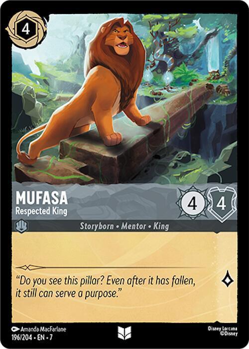 Mufasa - Respected King (196/204) [Archazia's Island] - for just $0.10! 