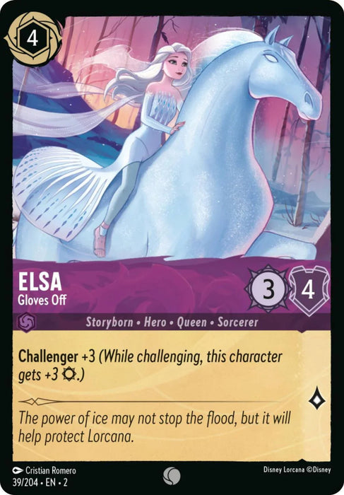 Elsa - Gloves Off (Errata Version) (39/204) [Rise of the Floodborn] - for just $0.10! 