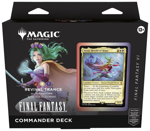 FINAL FANTASY Commander Deck - FINAL FANTASY VI Revival Trance [FIC] - for just $39.99! 