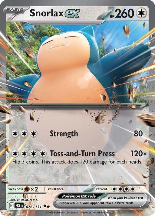Snorlax ex (076/131) [Scarlet & Violet: Prismatic Evolutions] - for just $0.70! 