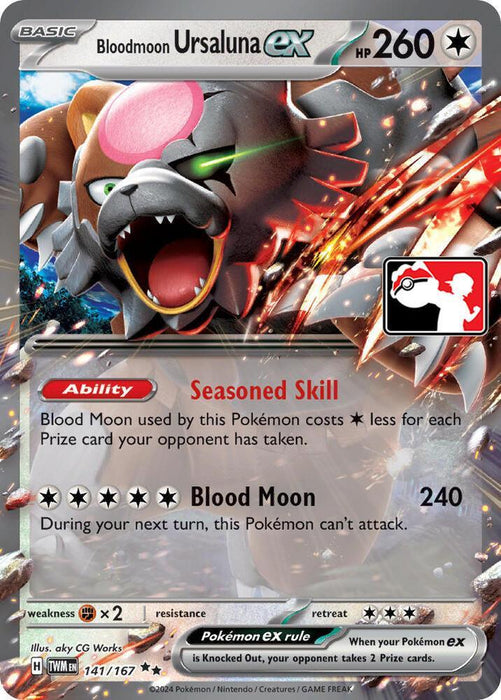 Bloodmoon Ursaluna ex (141/167) [Prize Pack Series Six] - for just $1! 