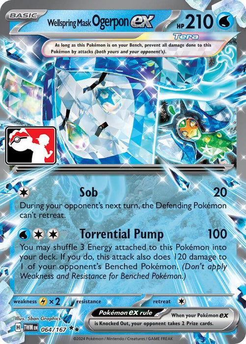 Wellspring Mask Ogerpon ex (064/167) [Prize Pack Series Six] - for just $2.15! 