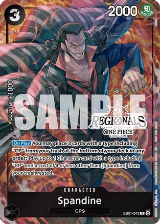 Spandine (Regional Participation Pack 2025 Vol.1) (EB01-043) - One Piece Promotion Cards - for just $4.45! 