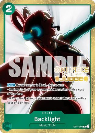 Backlight (Judge Pack Vol. 5) (ST11-003) - One Piece Promotion Cards Foil - for just $2! 