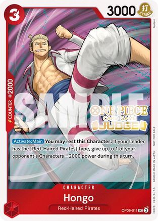Hongo (Judge Pack Vol. 5) (OP09-011) - One Piece Promotion Cards Foil - for just $0.15! 