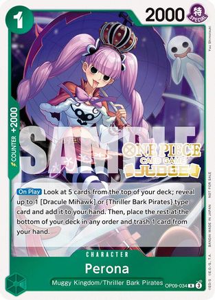Perona (Judge Pack Vol. 5) (OP09-034) - One Piece Promotion Cards Foil - for just $2.98! 