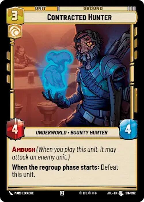 Contracted Hunter (216/257) [Jump to Lightspeed] - for just $0.10! 