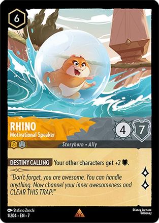 Rhino - Motivational Speaker (1/204) - Archazias Island Cold Foil - for just $0.18! 