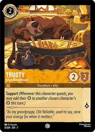 Trusty - Loyal Bloodhound (6/204) - Archazias Island Cold Foil - for just $0.06! 