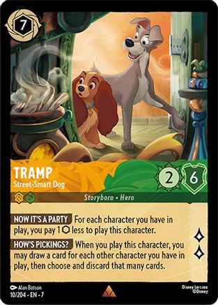 Tramp - Street-Smart Dog (10/204) - Archazias Island Cold Foil - for just $0.53! 