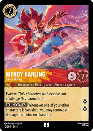 Wendy Darling - Pirate Queen (12/204) - Archazias Island Cold Foil - for just $0.09! 