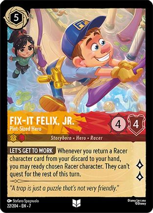 Fix-It Felix, Jr. - Pint-Sized Hero (22/204) - Archazias Island Cold Foil - for just $0.09! 