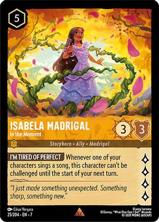 Isabela Madrigal - In the Moment (25/204) - Archazias Island - for just $0.12! 