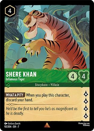 Shere Khan - Infamous Tiger (92/204) - Archazias Island - for just $0.09! 