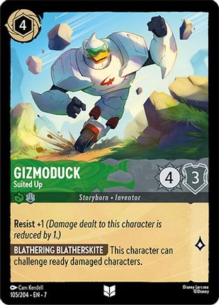 Gizmoduck - Suited Up (105/204) - Archazias Island Cold Foil - for just $0.17! 