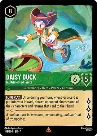Daisy Duck - Multitalented Pirate (108/204) - Archazias Island Cold Foil - for just $0.17! 