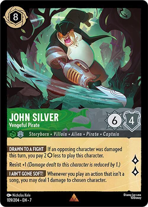 John Silver - Vengeful Pirate (109/204) [Archazia's Island] - for just $0.10! 