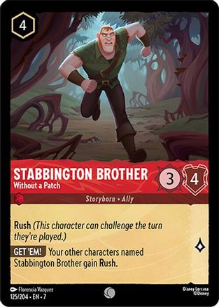Stabbington Brother - Without a Patch (125/204) - Archazias Island - for just $0.03! 