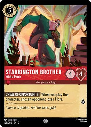 Stabbington Brother - With a Patch (128/204) - Archazias Island - for just $0.03! 