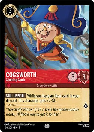 Cogsworth - Climbing Clock (130/204) - Archazias Island Cold Foil - for just $0.06! 