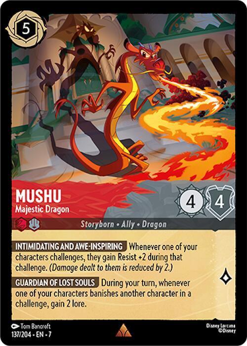 Mushu - Majestic Dragon (137/204) [Archazia's Island] - for just $0.65! 