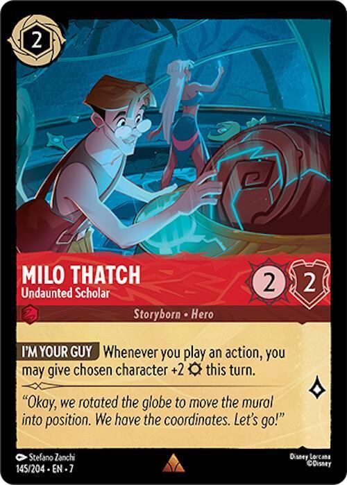 Milo Thatch - Undaunted Scholar (145/204) [Archazia's Island] - for just $0.10! 