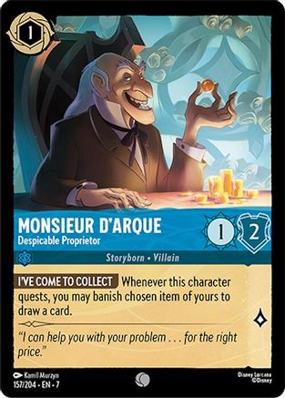 Monsieur D'Arque - Despicable Proprietor (157/204) - Archazias Island - for just $0.03! 