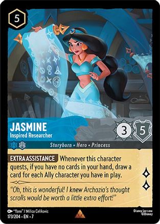 Jasmine - Inspired Researcher (173/204) - Archazias Island Cold Foil - for just $0.30! 