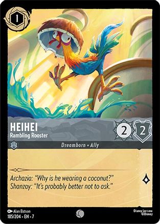Heihei - Rambling Rooster (185/204) - Archazias Island Cold Foil - for just $0.09! 