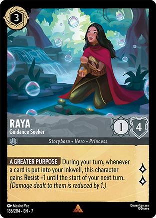 Raya - Guidance Seeker (186/204) - Archazias Island Cold Foil - for just $0.18! 