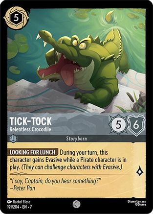 Tick-Tock - Relentless Crocodile (191/204) - Archazias Island Cold Foil - for just $0.08! 