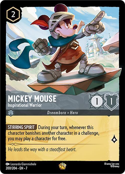 Mickey Mouse - Inspirational Warrior (200/204) [Archazia's Island] - for just $0.85! 