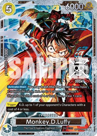 Monkey.D.Luffy (Championship 2024 World Final 2nd Place) (OP07-109) - One Piece Promotion Cards Foil - for just $0! 