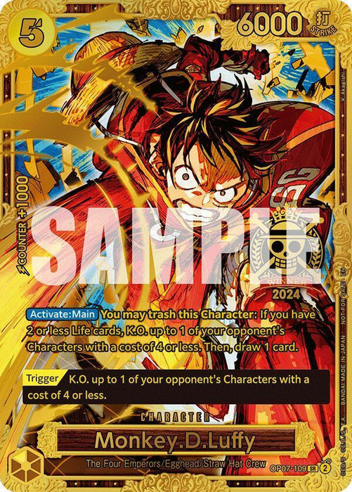 Monkey.D.Luffy (Championship 2024 World Final 1st Place) [One Piece Promotion Cards] - for just $0.10! 