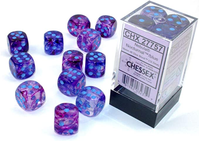 Chessex: D6  Nebula Dice sets - 16mm - for just $11.98! 