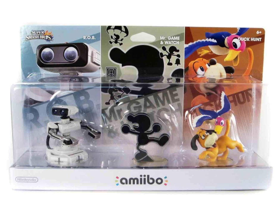 Retro Nintendo 3-Pack R.O.B,. Mr. Game & Watch, Duck Hunt Amiibo: Super Smash Bros. Series (Nintendo Switch) - Just $39.99! Shop now at Retro Gaming of Denver