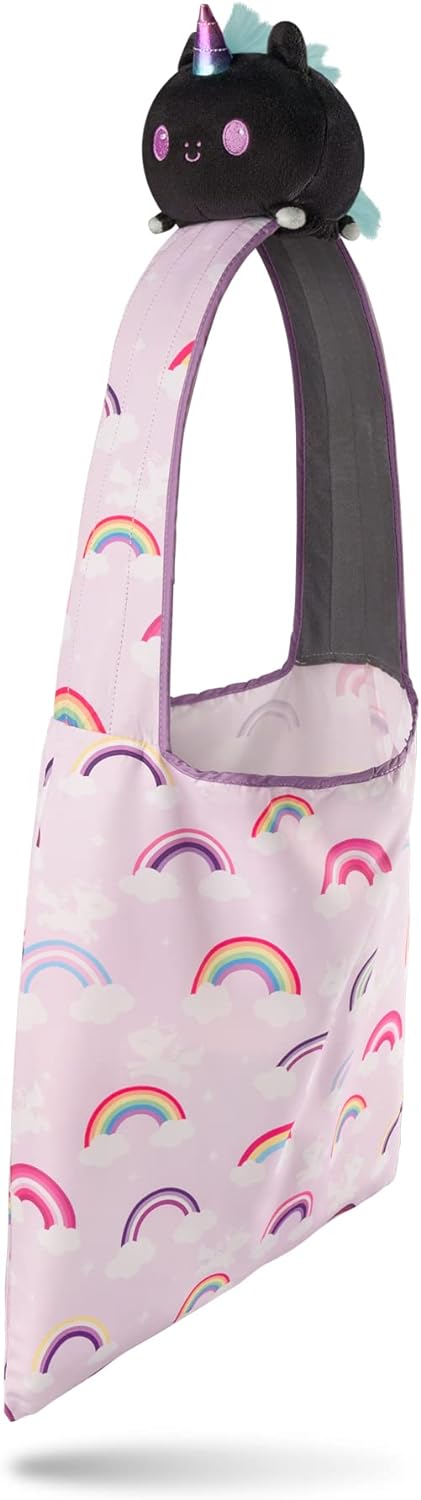 TeeTurtle Plushie Tote Bag: Rainbow Pride Black Unicorn - Just $20! Shop at the Best Retro Game Store Retro Gaming of Denver