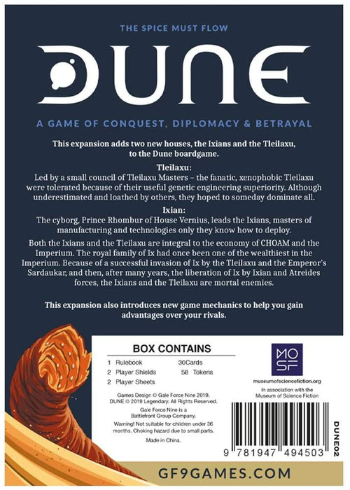 Dune: The Boardgame - Ixians & Tleilaxu House Expansion - for just $24.99! 