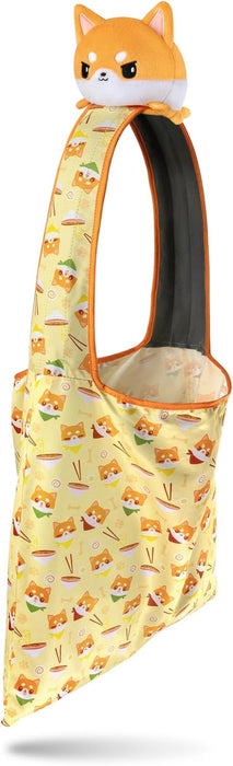 TeeTurtle Plushie Tote Bag: Orange Ramen Shiba Inu - for just $23.99! 