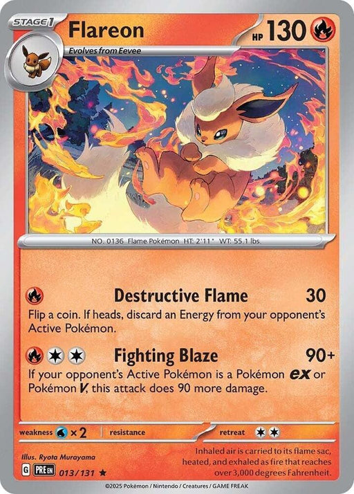 Flareon (013/131) [Scarlet & Violet: Prismatic Evolutions] - for just $0.10! 