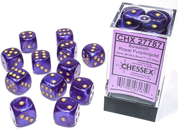 Chessex: D6 Borealis™ Dice Set - 16mm - for just $11.98! 