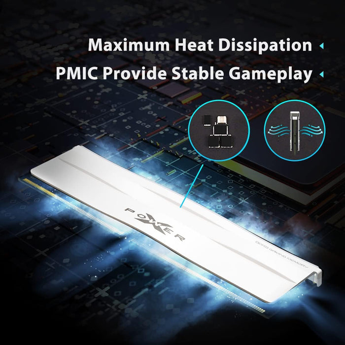 Silicon Power Zenith Gaming DDR5 5600MT/s (PC5-44800) CL40 32GB(1x32GB) AMD Expo/Intel XMP 3.0 Dual Pack 1.25V Desktop Unbuffered DIMM [White] - for just $415.97! 