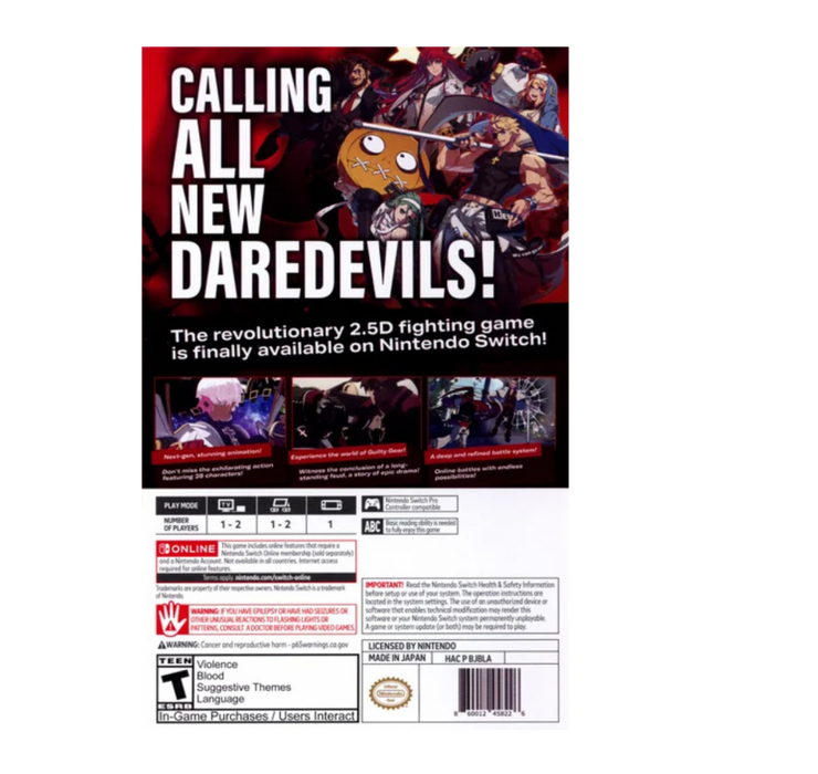 Guilty Gear: Strive [Nintendo Switch Edition] -- Nintendo Switch (NS) - for just $52.99! 