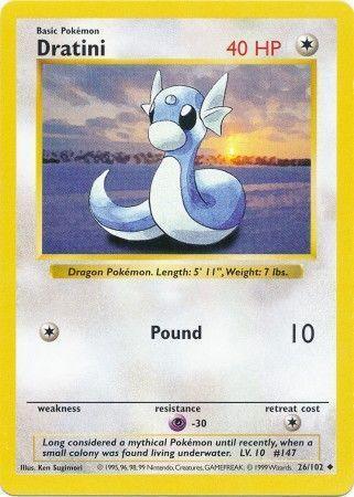 Dratini (26/102) [Base Set Shadowless Unlimited] - for just $4.75! 