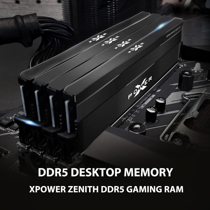 Silicon Power Zenith Gaming DDR5 6000MT/s (PC5-48000) CL40 16GB AMD Expo/Intel XMP 3.0 1.35V Desktop Unbuffered DIMM [Black] - for just $195.97! 