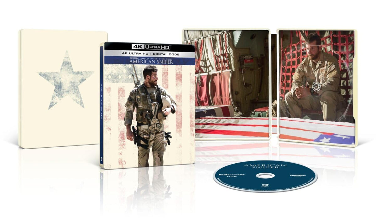 American Sniper Steelbook (4K Ultra HD + Digital) - for just $34.99! 